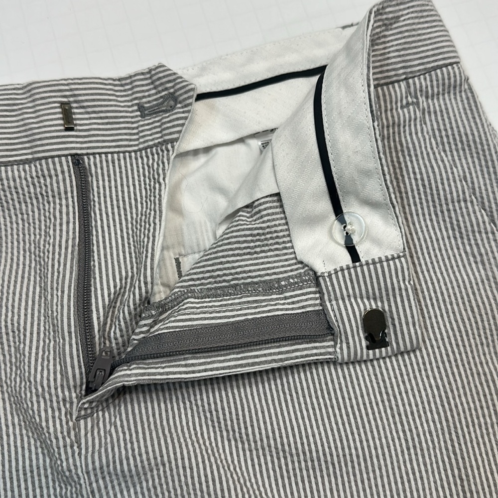 Banana Republic Size 6 Striped Gray Women's Shorts - Picture 5 of 6